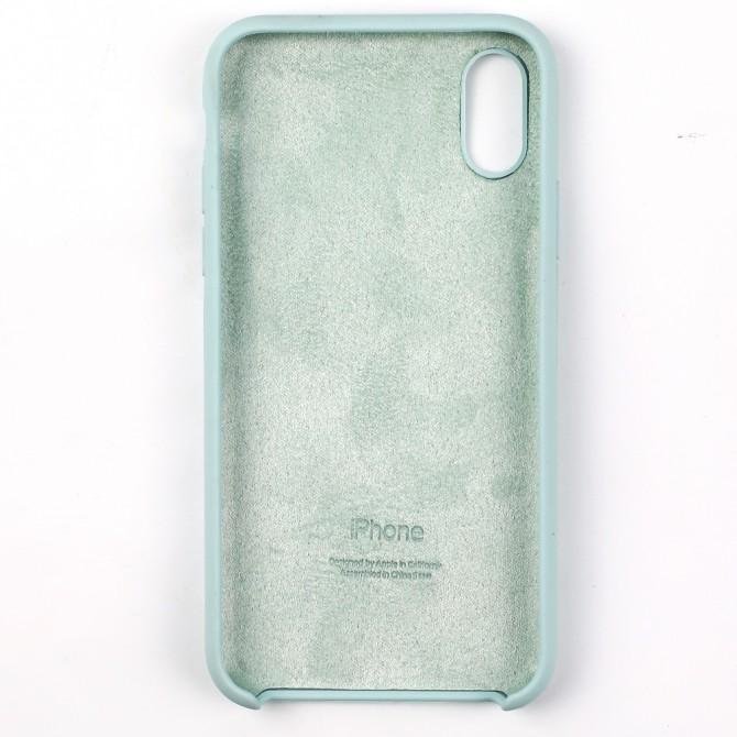 Чохол силіконовий для iPhone X/Xs Фiсташковий-2
