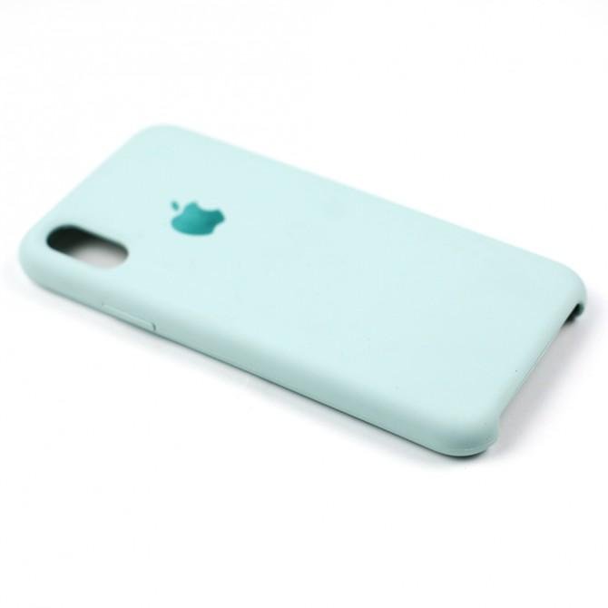 Чохол силіконовий для iPhone X/Xs Фiсташковий-4