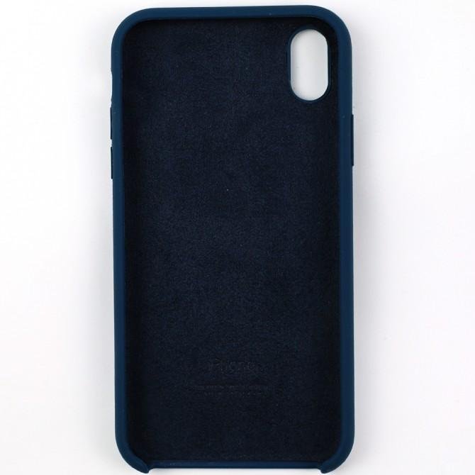 Чехол силиконовый для iPhone Xs Max Индиго-2