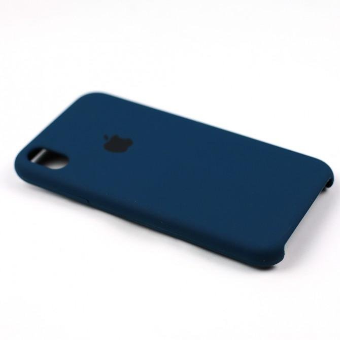 Чехол силиконовый для iPhone Xs Max Индиго-4