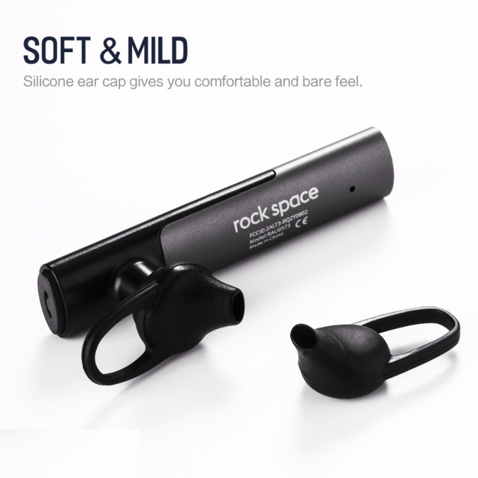 Bluetooth гарнитура Rock Space Mudee Earphone Dark Grey (RAU0573)-2