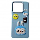 Чохол TPU Leather Toys для Xiaomi Note 13 Pro 5G/ Poco X6 (Labubu / Blue) Чохол TPU Leather Toys для Xiaomi Note 13 Pro 5G/ Poco X6 (Labubu / Blue)
