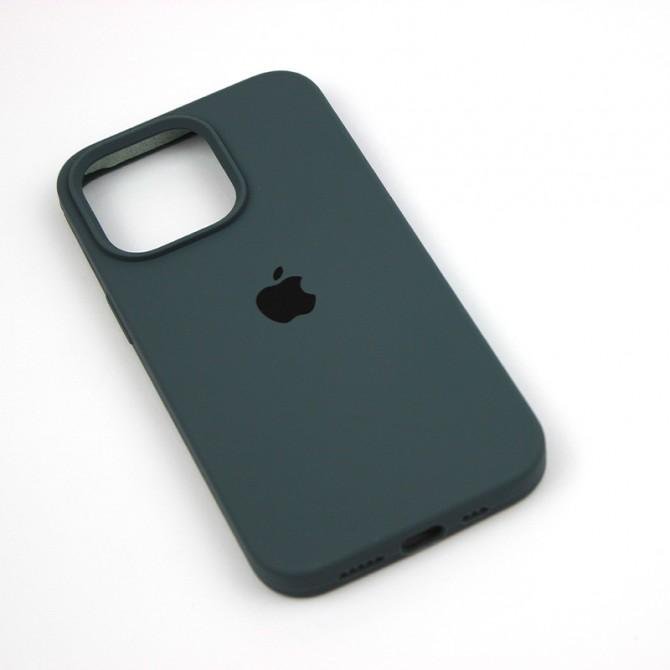 Оригинальный силиконовый чехол для iPhone 12 /12 Pro Темный Шалфей FULL-1