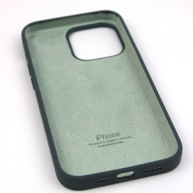 Оригинальный силиконовый чехол для iPhone 12 /12 Pro Темный Шалфей FULL-2