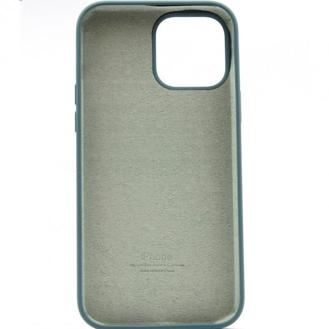 Оригинальный силиконовый чехол для iPhone 12 /12 Pro Темный Шалфей FULL-3