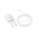 Сетевое зарядное устройство 1USB + Type-C Hoco N63 Gentle PD 30W+QC3.0 White