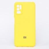 Чехол Original Soft Case Xiaomi Redmi Note 10 5G/Poco M3 Pro Желтый FULL