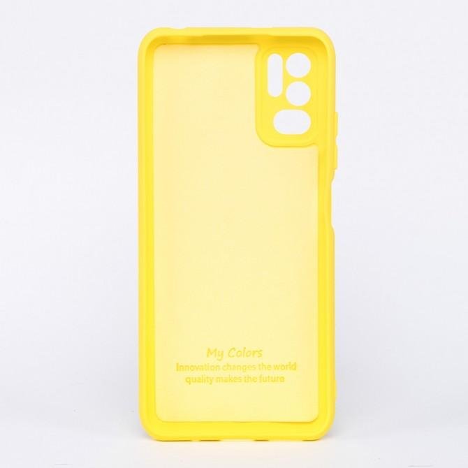 Чехол Original Soft Case Xiaomi Redmi Note 10 5G/Poco M3 Pro Желтый FULL-1