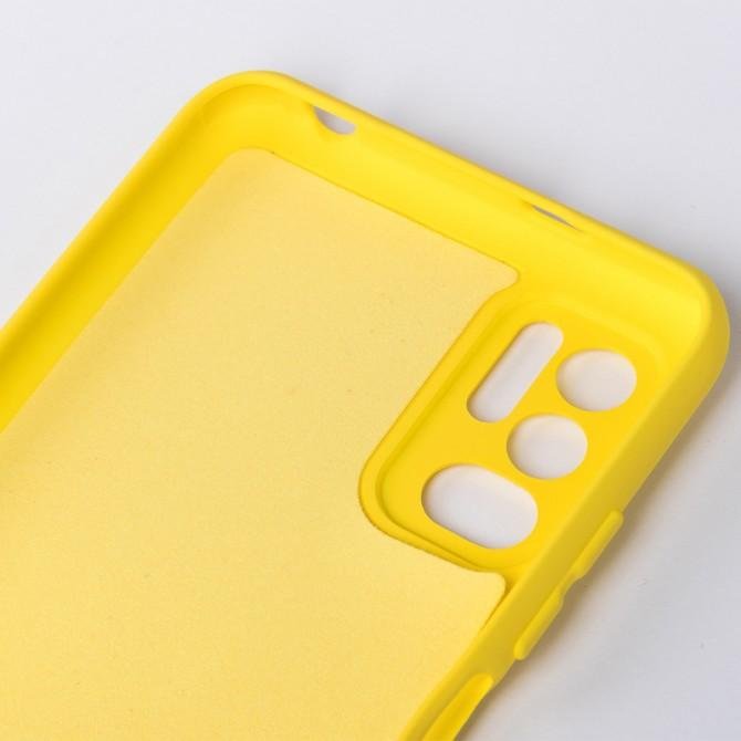 Чехол Original Soft Case Xiaomi Redmi Note 10 5G/Poco M3 Pro Желтый FULL-2