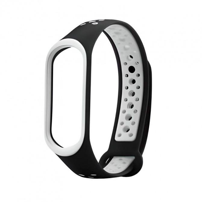 Ремешок для браслета Mi Band 3/4 SPORT Black/White