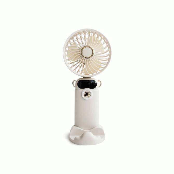Вентилятор портативний DS-68 1200 mAh Білий