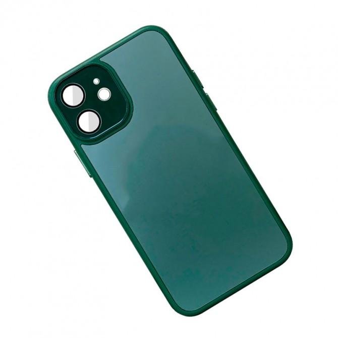 Чехол TPU+Glass Sapphire Midnight для Apple iPhone 11 (6.1") Темно Зеленый-1