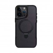 Чехол TPU+PC Metal Buttons with MagSafe Carbon Ring для Apple iPhone 16 Pro (6.3