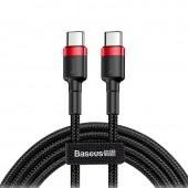 Кабель Baseus Cafule Type-C/Type-C (CATKLF-H91) Black/Red 2m