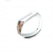 Ремінець для браслета Mi Band 3/4 (Silicon) Khaki Pixel Green