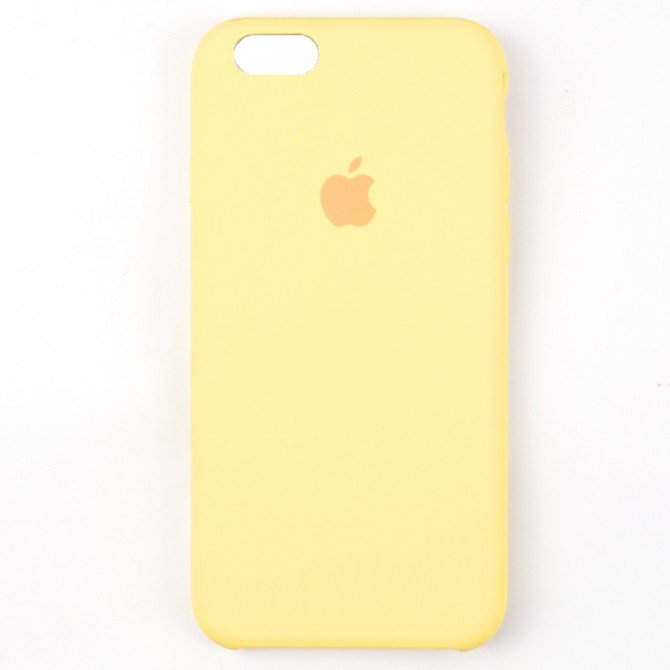 Чехол силиконовый для iPhone 6/6s Светло Жёлтый-1