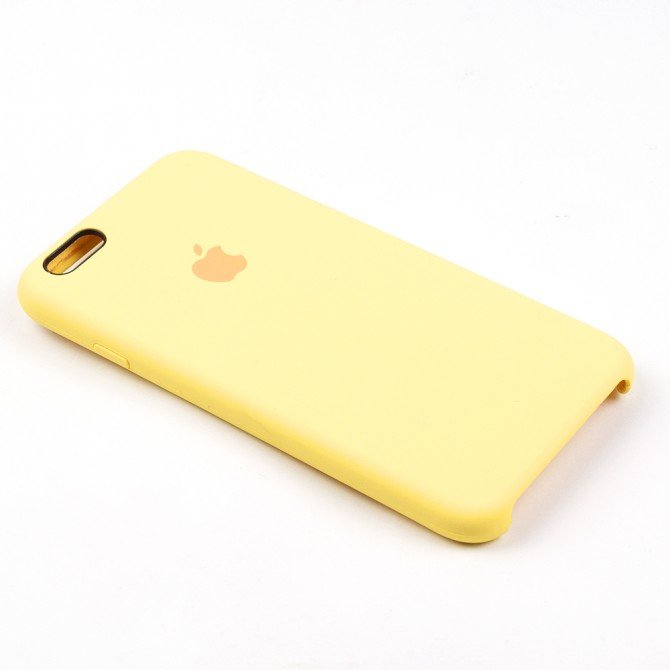 Чехол силиконовый для iPhone 6/6s Светло Жёлтый-3