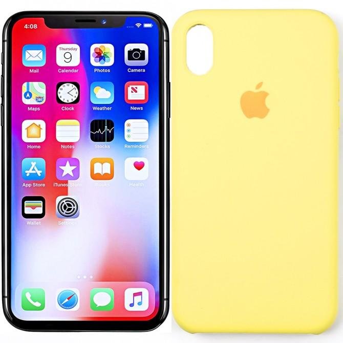 Чохол силіконовий для iPhone Xr Світло Жовтий