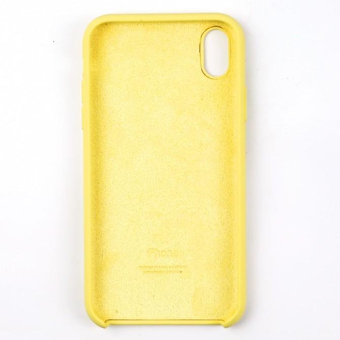 Чохол силіконовий для iPhone X/Xs Світло Жовтий-2