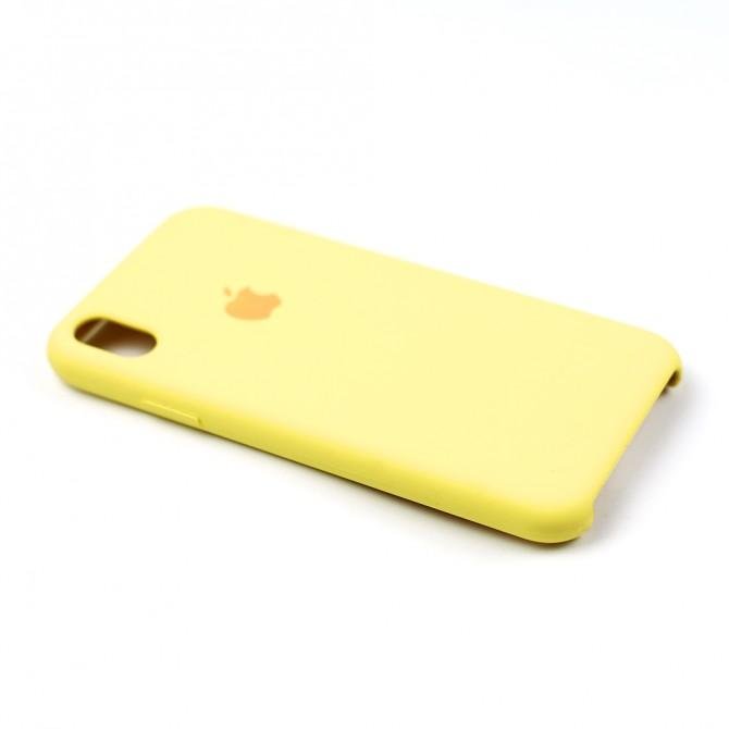 Чохол силіконовий для iPhone X/Xs Світло Жовтий-4