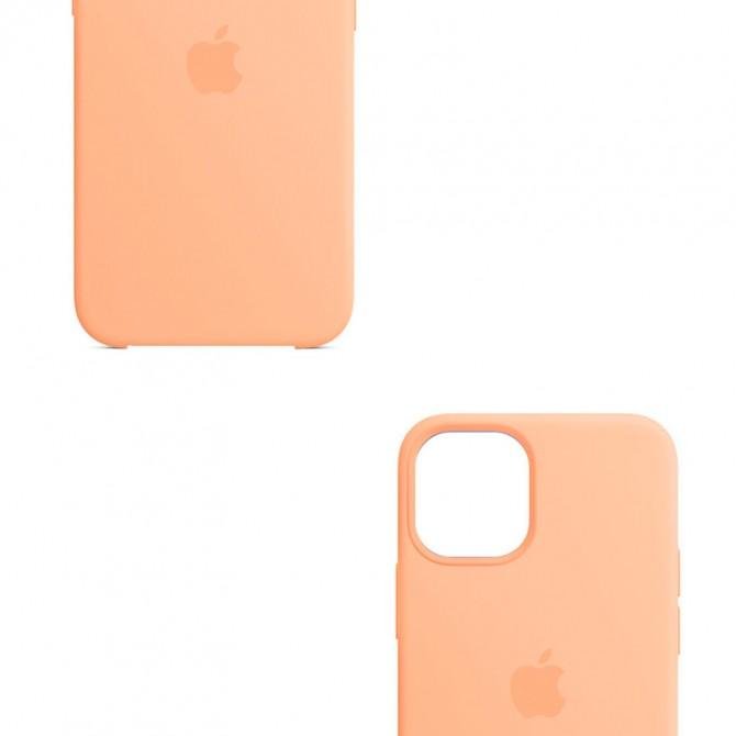 Оригинальный силиконовый чехол для iPhone 12 Pro Max Светло-Персиковый-2