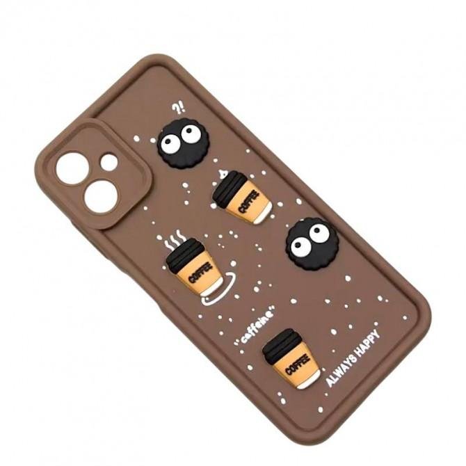 Чехол TPU Toys Case для Samsung Galaxy A06 (Brown / Always Happy)-2