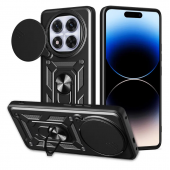 Чехол HONOR Hard Defence Series Xiaomi Redmi Note 14 Pro Plus Black (with Camshield and magnet)