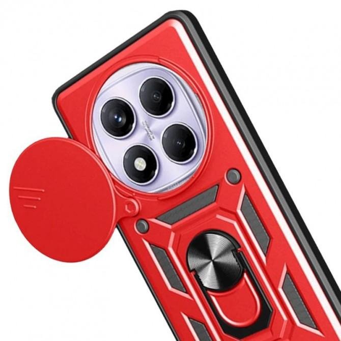 Чехол HONOR Hard Defence Series Xiaomi Redmi Note 14 Pro Plus Red (with Camshield and magnet)-1