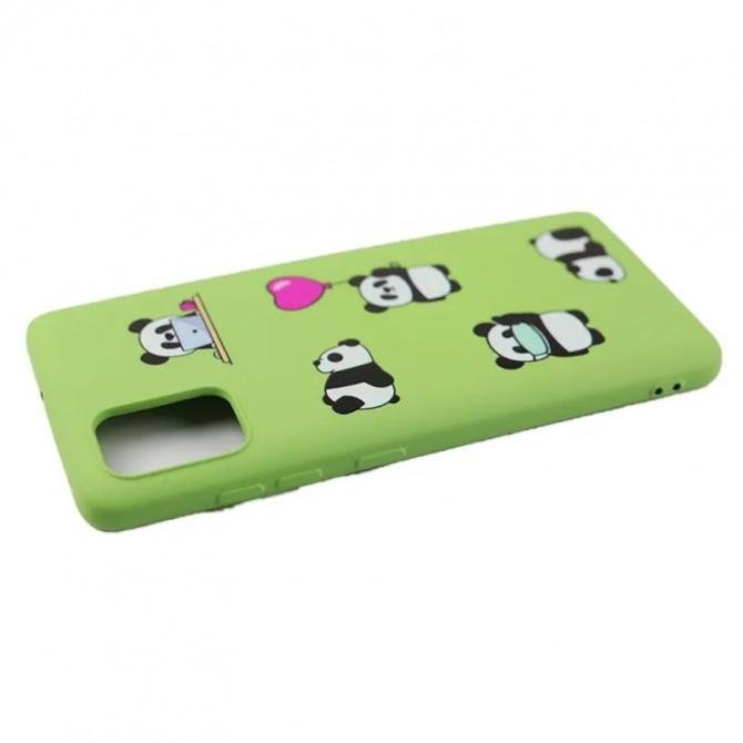 Чехол Funny Animals series для Samsung A525 Galaxy A52 Green Panda-2