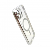 Силиконовый чехол SHINING with MagSafe для iPhone 16 Pro Max Серебристый Силиконовый чехол SHINING with MagSafe для iPhone 16 Pro Max Серебристый