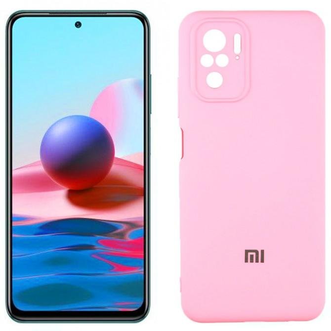 Чехол Soft Case для Xiaomi Redmi Note 10 Розовый FULL
