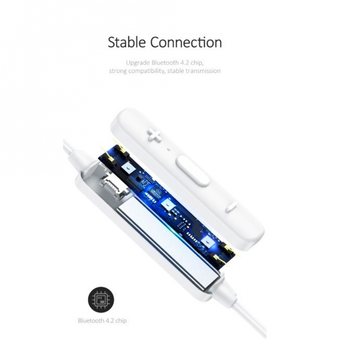 Беспроводные наушники USAMS Wireless Sport LN series Белый (BHULU01)-3