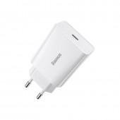 МЗП 1Type-C Baseus Speed Mini Quick Charger 1C 20W EU White