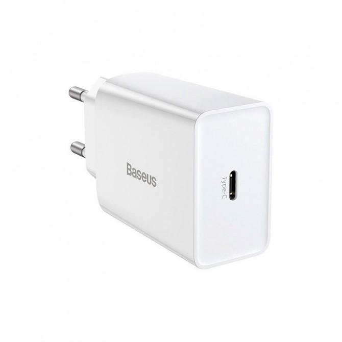 МЗП 1Type-C Baseus Speed Mini Quick Charger 1C 20W EU White-1