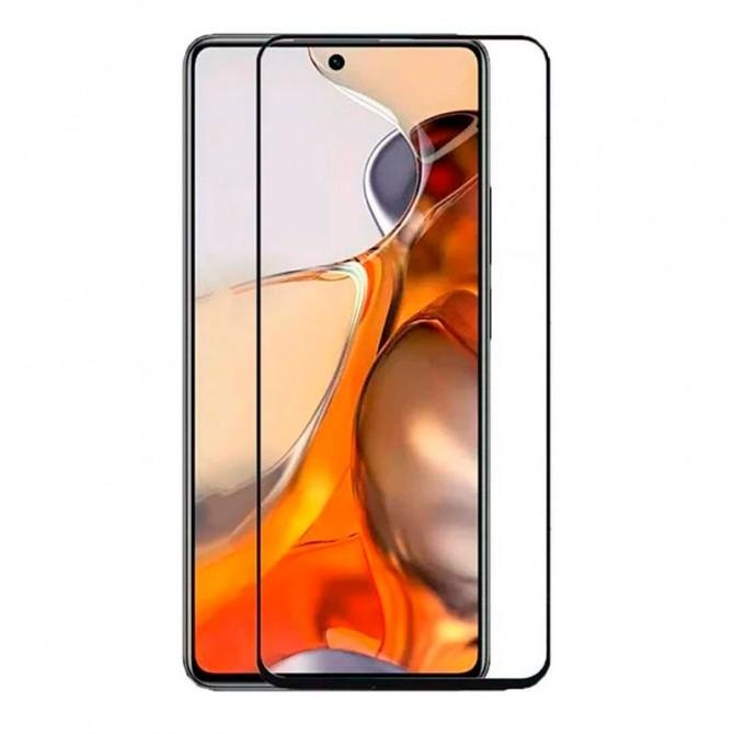 Защитное стекло для XIAOMI Mi 11T/Mi 11T Pro Full Glue (0.3 мм, 2.5D, черное)