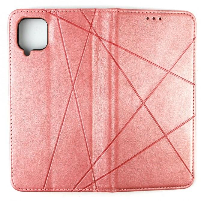 Чохол-книжка Lines Leather для Samsung A125 Galaxy A12 Pink-3