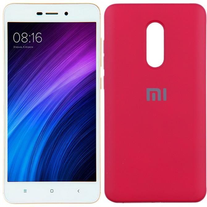Чехол Soft Case для Xiaomi Redmi Note 4x Вишневый