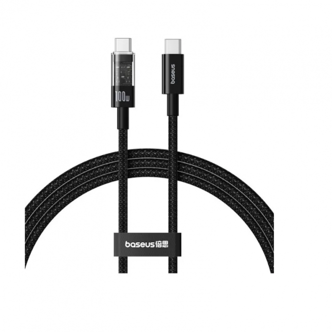 Кабель Baseus Gem Fast Charging Type-C to Type-C 100W (1m) (Black)