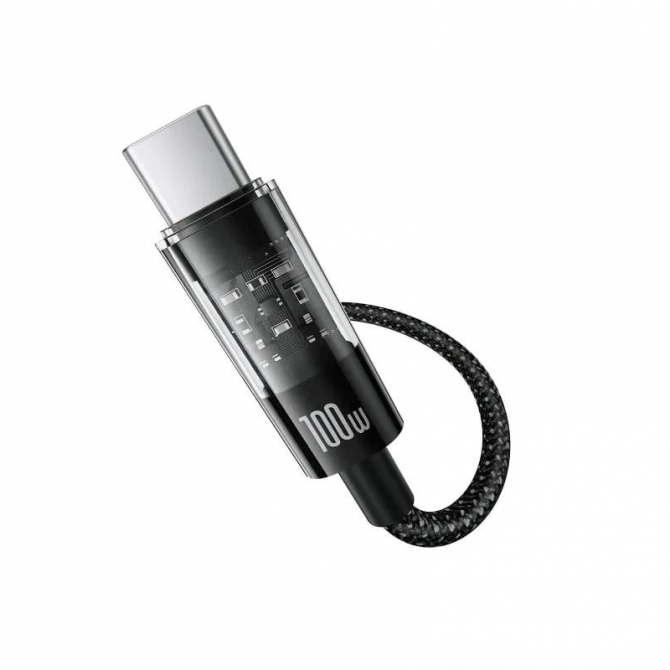 Кабель Baseus Gem Fast Charging Type-C to Type-C 100W (1m) (Black)-1