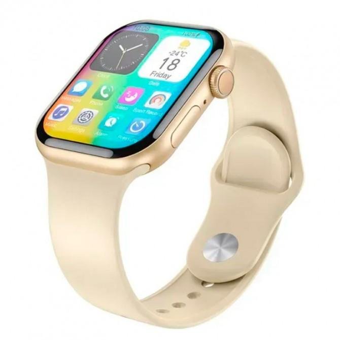 Смарт часы XO W10 Pro AMOLED Screen Wireless Charging Gold-1