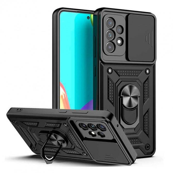 Чехол-накладка HONOR Hard Defence Series Samsung A336 Galaxy A33 Black (with Camshield and magnet)-1