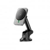 Автотримач XO CX018 Magnetic wireless 15W Black