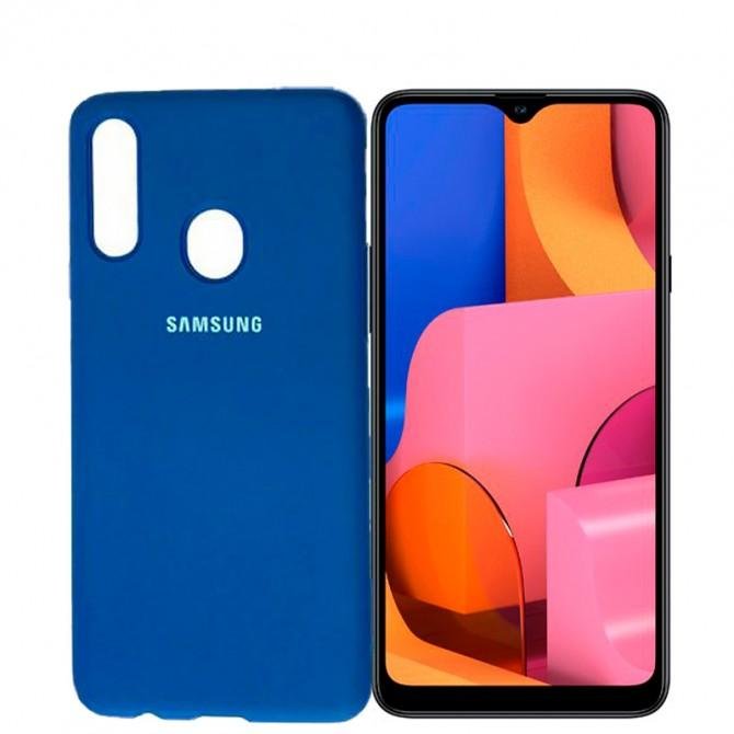 Чехол Soft Case Samsung A207 Galaxy A20s 2019 Ярко Синий-1