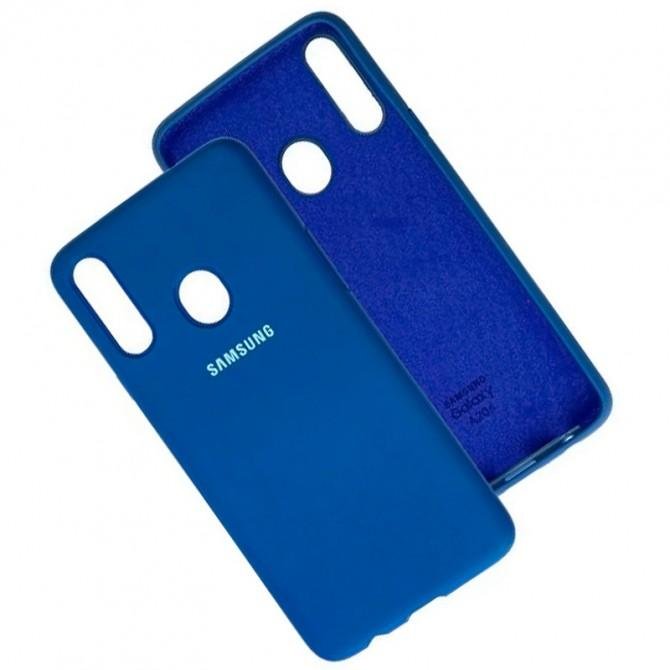 Чехол Soft Case Samsung A207 Galaxy A20s 2019 Ярко Синий-3