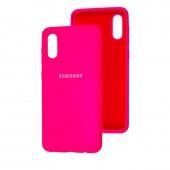 Чехол Original Soft Case Samsung A022 Galaxy A02 Малиновый FULL