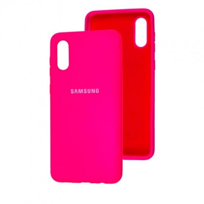 Чехол Original Soft Case Samsung A022 Galaxy A02 Малиновый FULL