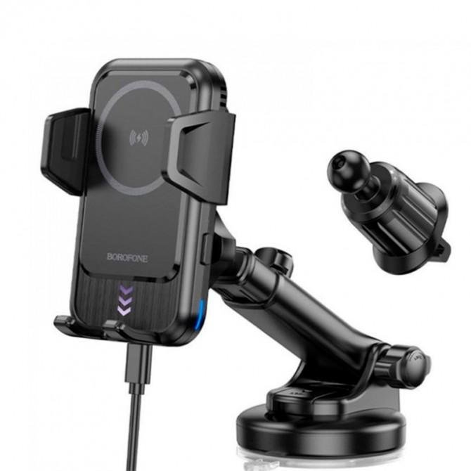 Холдер Borofone BH217 Colby Smart Wireless charger Black