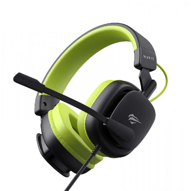 Наушники Havit HV-H2048U GAMING Black/Green (Plug USB 7.1)-2