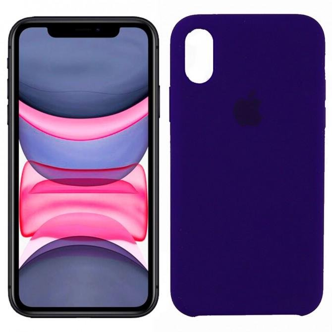 Чохол силіконовий для iPhone X/Xs Фіолетовий