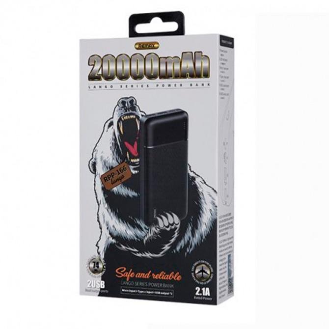Повербанк Remax (OR) RPP-166 Lango 20000mAh Black-2